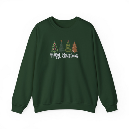 Merry Christmas Embroidered Crewneck