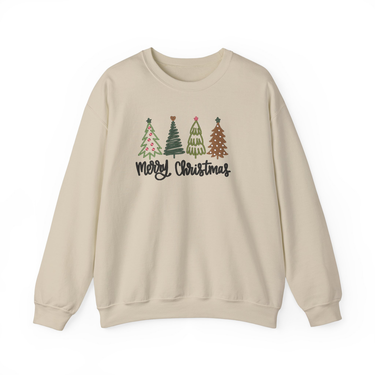 Merry Christmas Embroidered Crewneck