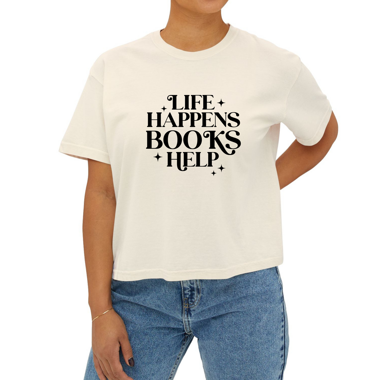 Books Helps Crop T-shirt