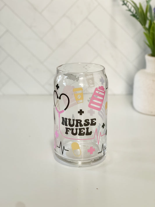 Nurse Fuel Glass Can