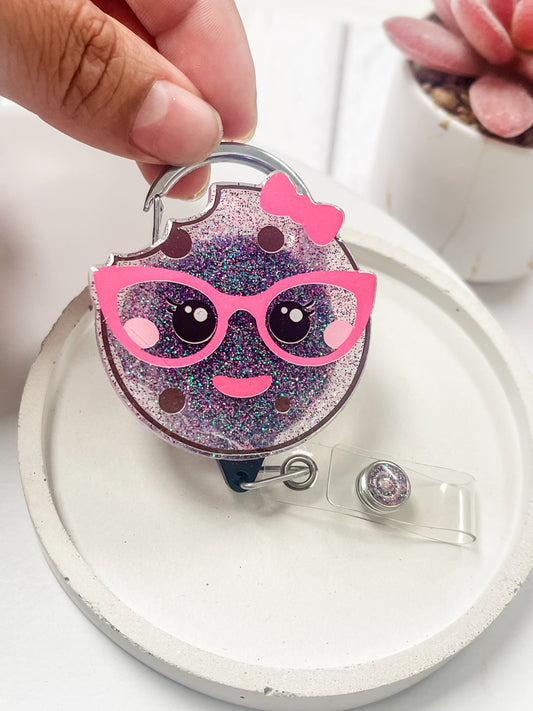 Female Cookie Retractable ID Badge Reel