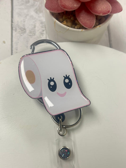 Toilet Paper Retractable ID Badge Reel