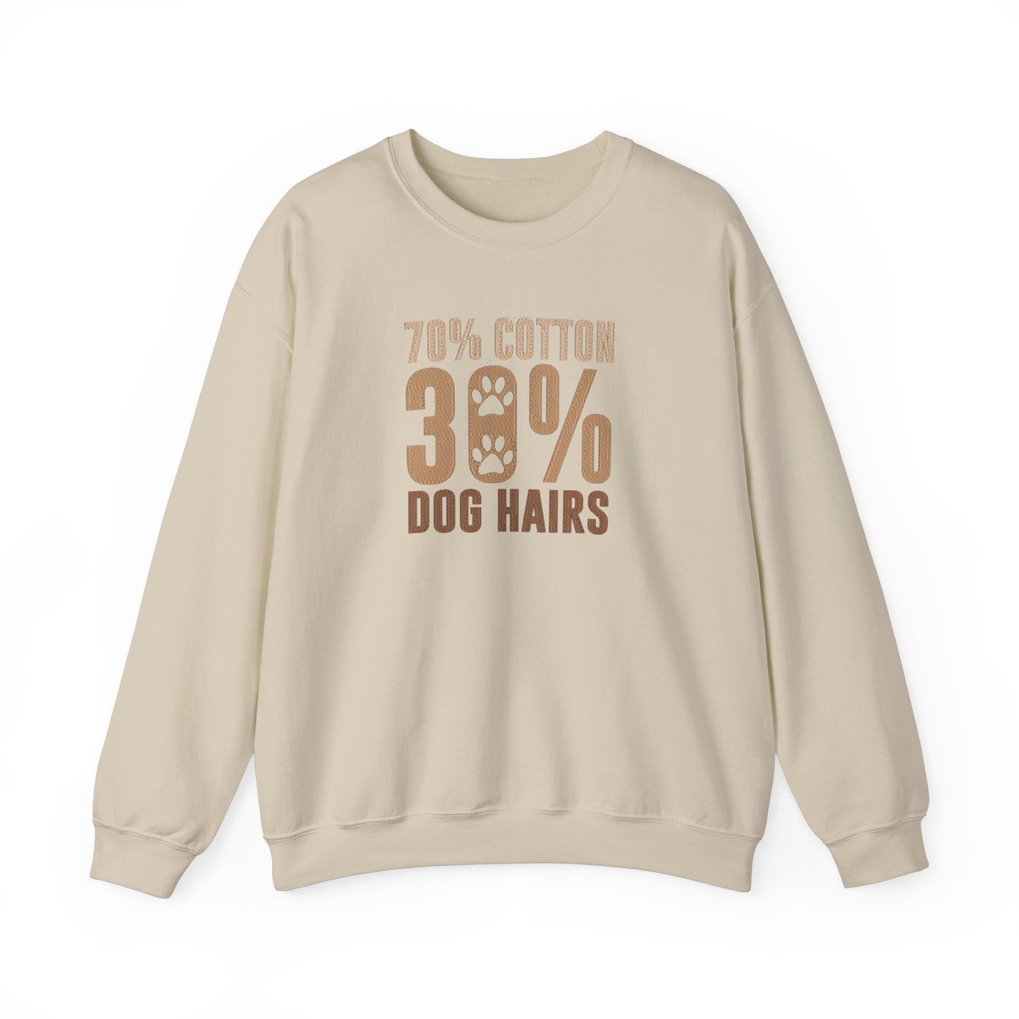 Dog Hair Embroidered Crewneck