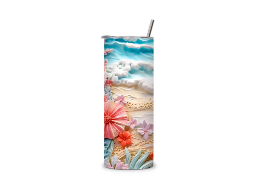 Beach View Skinny Tumbler