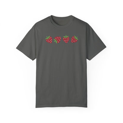 Strawberry Embroidered T-shirt